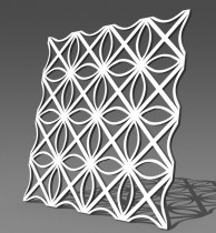 Резная 3D перегородка G11 Рахат-лукум