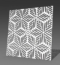 Резная 3D перегородка G41 Зимняя свежесть