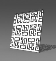 Резная 3D перегородка А59 Призраки Майя